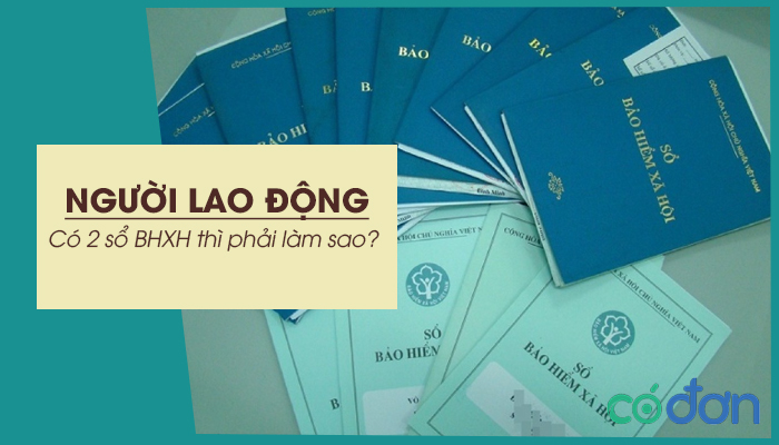 nguoi lao dong co 2 so bhxh thi phai lam sao