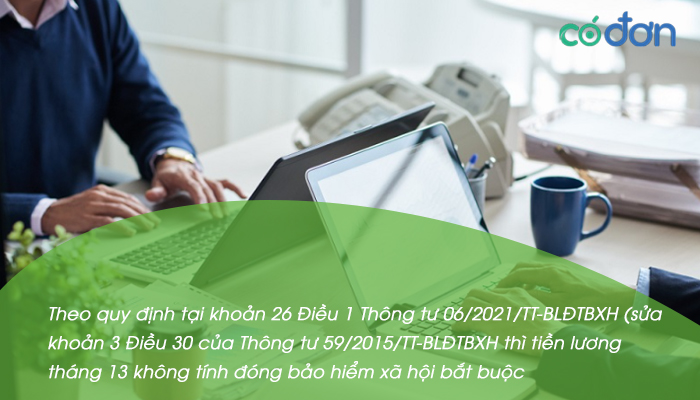 tien luong thang thu 13 co tinh dong bhxh khong 2