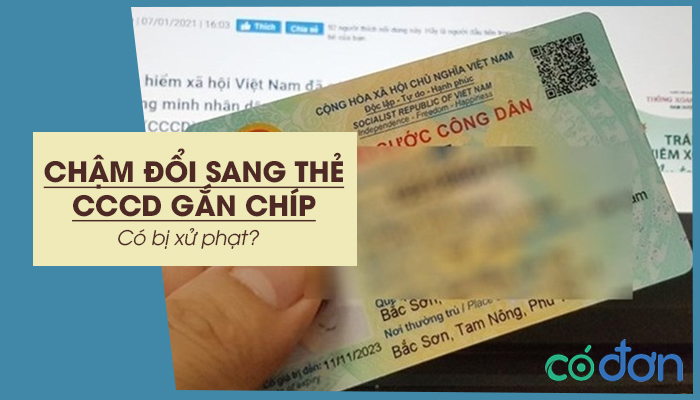cham doi sang the cccd gan chip co bi xu phat