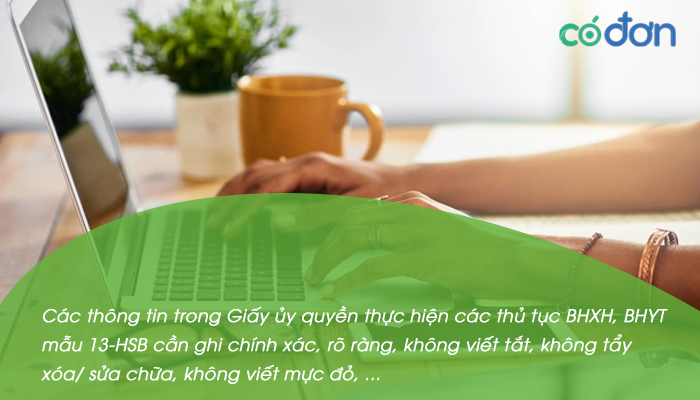 cach ghi giay uy quyen thuc hien cac thu tuc bhxh bhyt mau 13 hsb 2