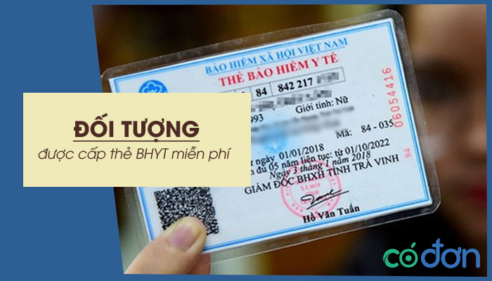 nhung doi tuong duoc cap the bhyt mien phi
