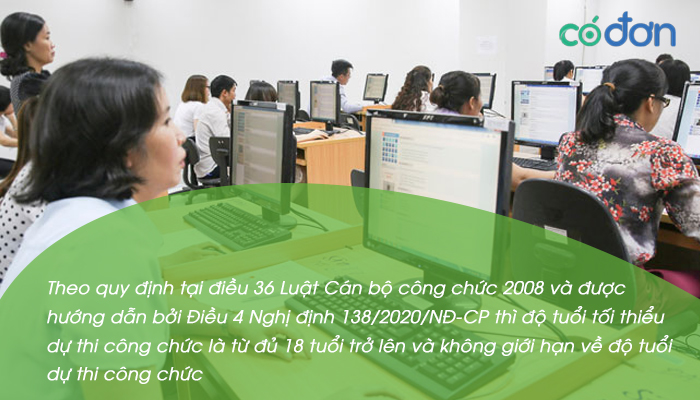 do tuoi du thi cong chuc la bao nhieu co bi gioi han khong 2