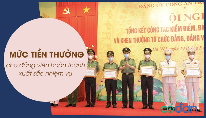 muc tien thuong cho dang vien hoan thanh xuat sac nhiem vu