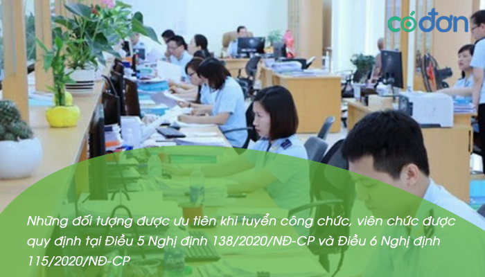 nhung doi tuong duoc uu tien khi thi tuyen cong chuc vien chuc nam 2022 2