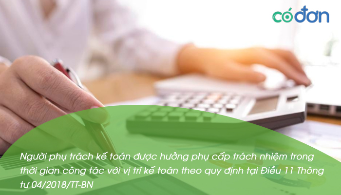 phu cap trach nhiem cong viec phu trach ke toan la bao nhieu 2
