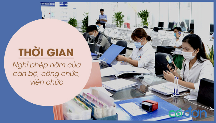 thoi gian nghi phep nam cua can bo cong chuc vien chuc 2022