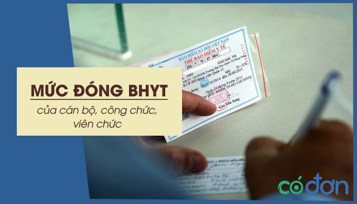 muc dong bao hiem y te cua can bo cong chuc vien chuc va quyen loi
