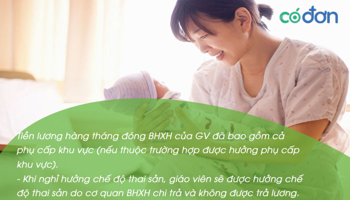 giao vien nghi thai san co duoc huong phu cap khu vuc khong 2