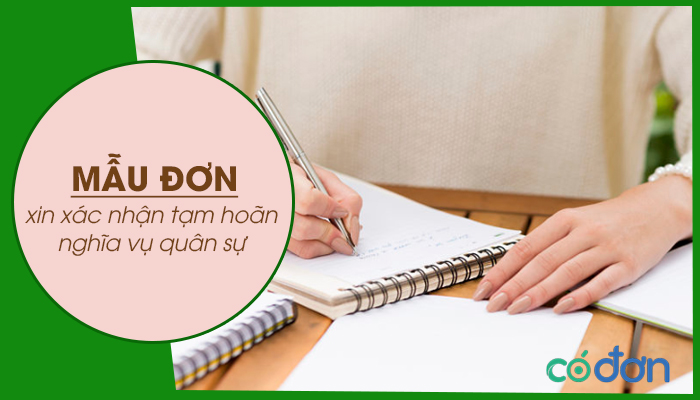 mau don xin xac nhan tam hoan nghia vu quan su