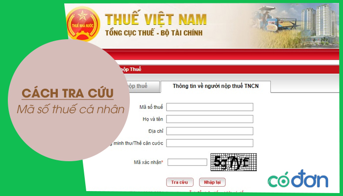 cach tra cuu ma so thue ca nhan