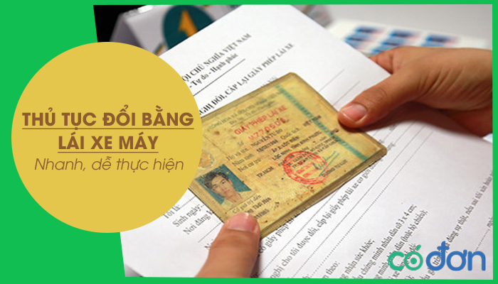 Thu tuc doi bang lai xe may 