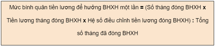 Cong thuc tinh BHXH 1 lan