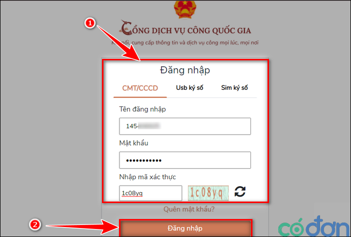 Tra cuu ma dinh danh ca nhan
