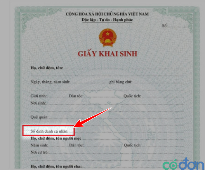 xem so dinh danh Ca nhanh online