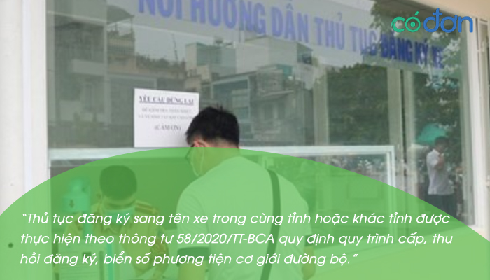 Thu tuc sang ten xe may cung tinh