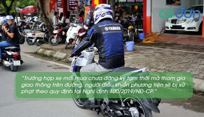 Xe moi mua chua co cavet co duoc luu thong khong