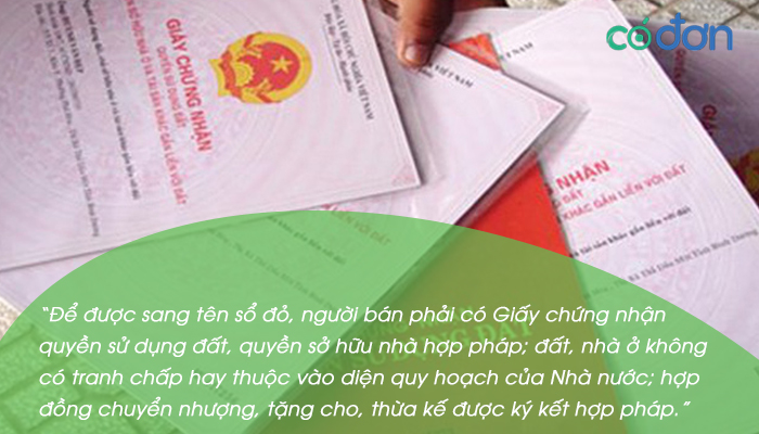Thu tuc sang ten so do khi mua dat
