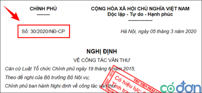so ky hieu cua cong van duoc ghi theo cach nao