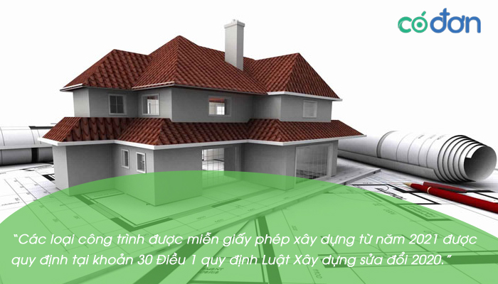 Cong trinh mien giay phep xay dung