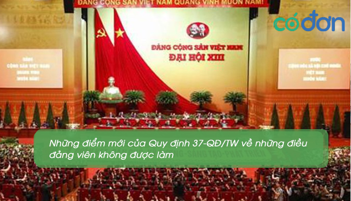 quy dinh 37 qd tw 19 dieu dang vien khong duoc lam 3