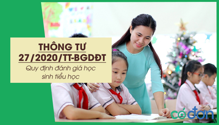 thong tu 27 2020 tt bgddt quy dinh danh gia hoc sinh tieu hoc