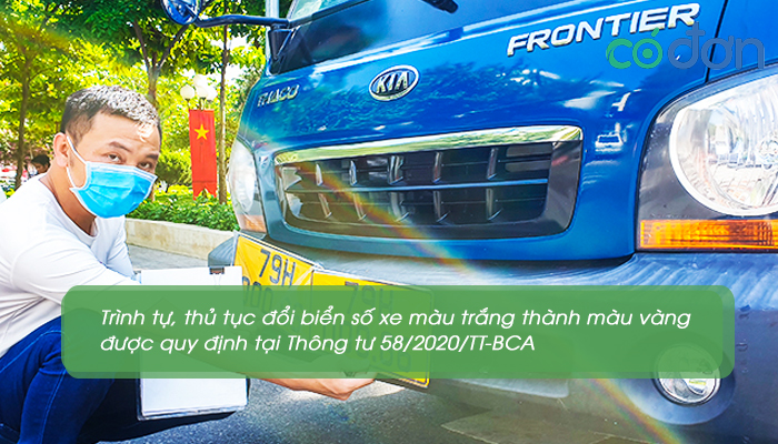 chi phi doi bien so xe mau trang thanh mau vang 3