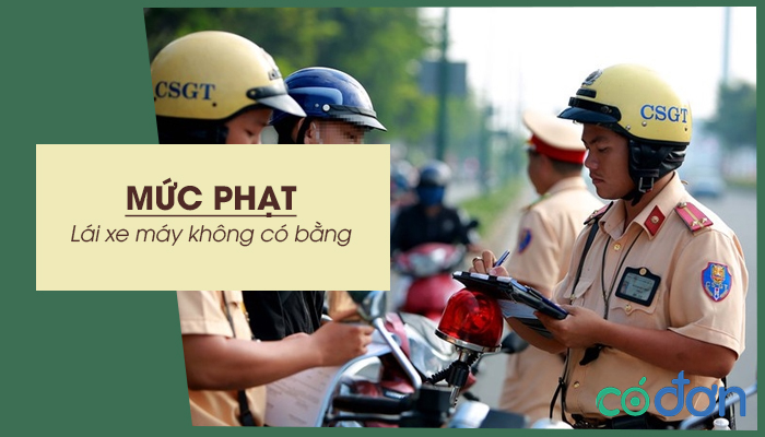 muc phat lai xe may khong co bang