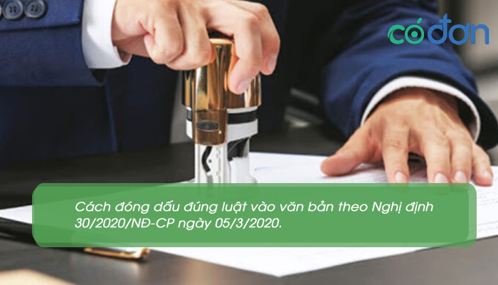 cach ky ten dong dau dung luat vao van ban theo nd 30 2020 nd cp 4
