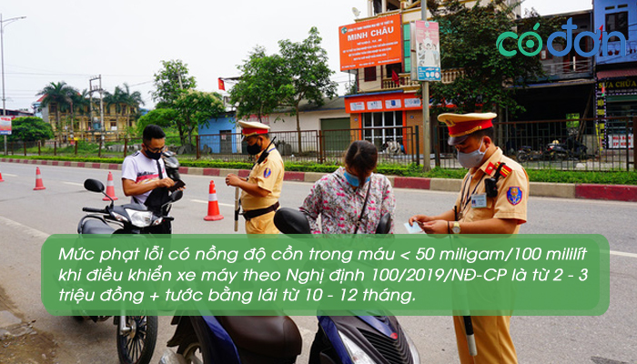 muc phat cac loi giao thong thuong gap theo nghi dinh 100 2019 nd cp 4