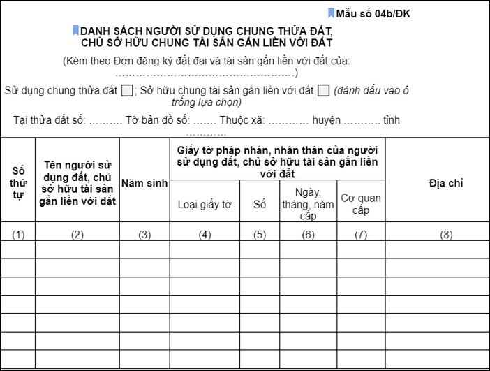 thu tuc dang ky tai san gan lien voi dat bo sung vao so do kem mau don 5