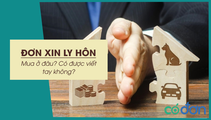 mua don xin ly hon o dau co duoc viet tay don xin ly hon khong