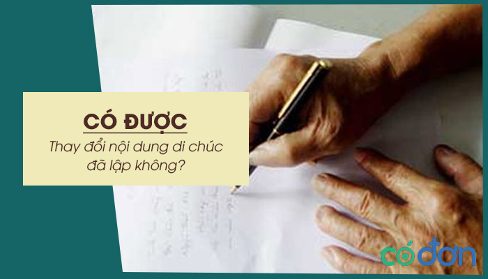 co duoc thay doi noi dung di chuc da lap khong