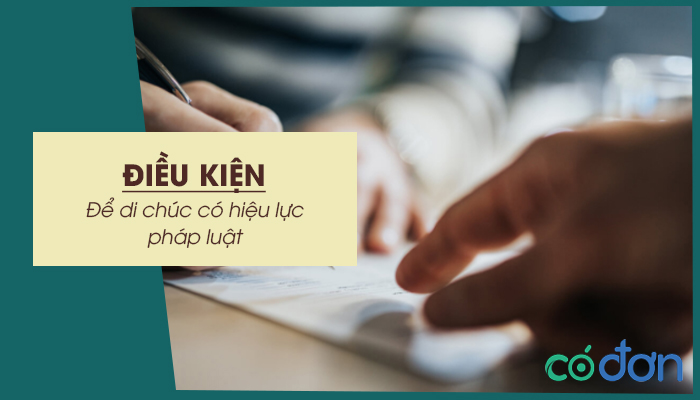 dieu kien de di chuc co hieu luc phap luat