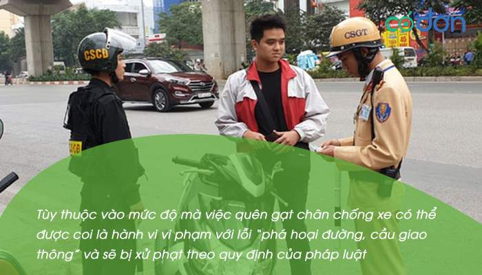 quen gat chan chong xe bi xu phat bao nhieu 2