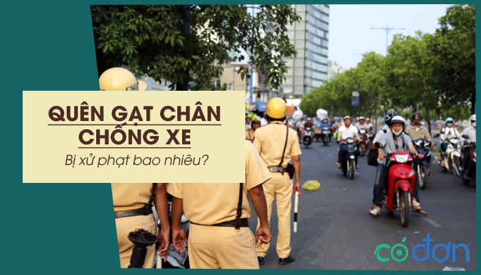 quen gat chan chong xe bi xu phat bao nhieu