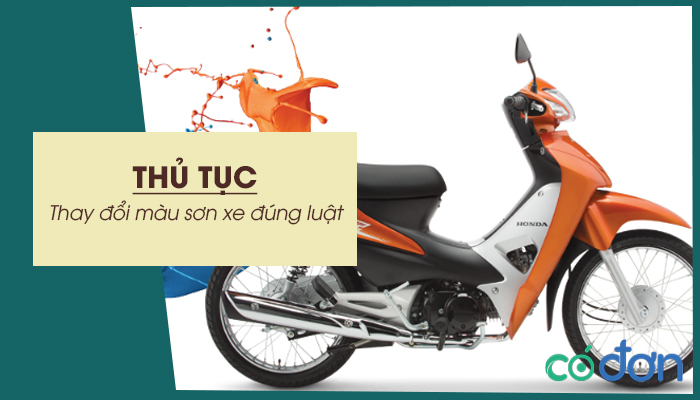 thu tuc thay doi mau son xe dung luat