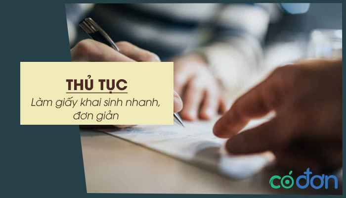 thu tuc lam giay khai sinh