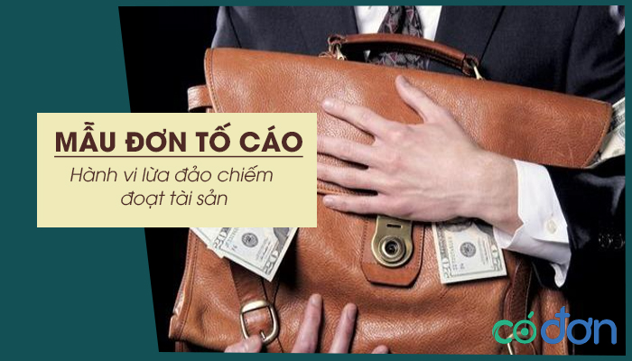 mau don to cao hanh vi lua dao chiem doat tai san