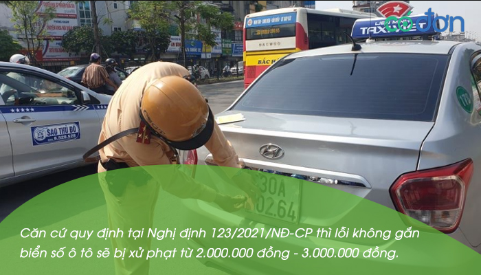xe khong bien so phat bao nhieu tien 2
