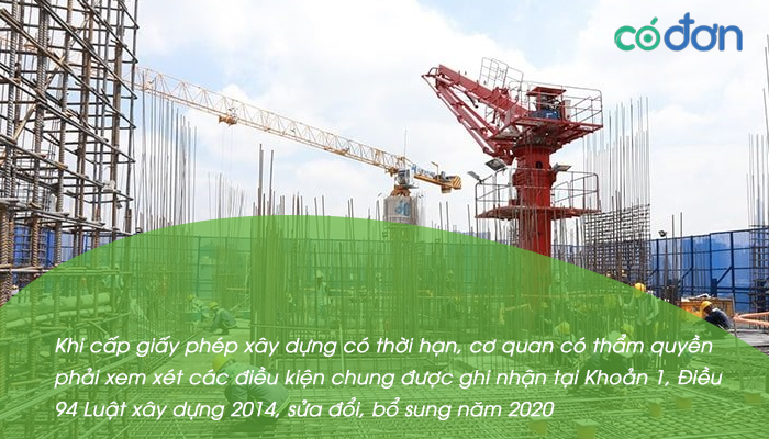 dieu kien cap giay phep xay dung co thoi han 2