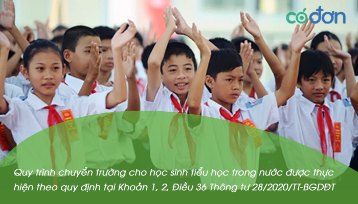 thu tuc chuyen truong cho hoc sinh tieu hoc theo quy dinh moi 2