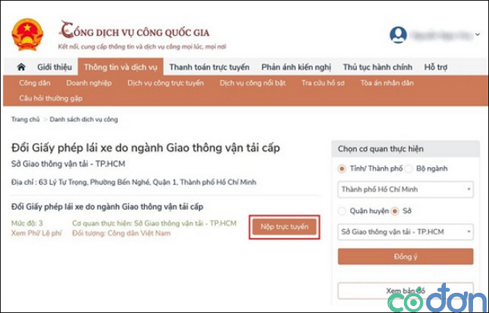 thu tuc doi giay phep lai xe tai tinh khac 5