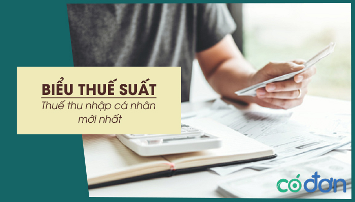 bieu thue suat thue thu nhap ca nhan moi nhat