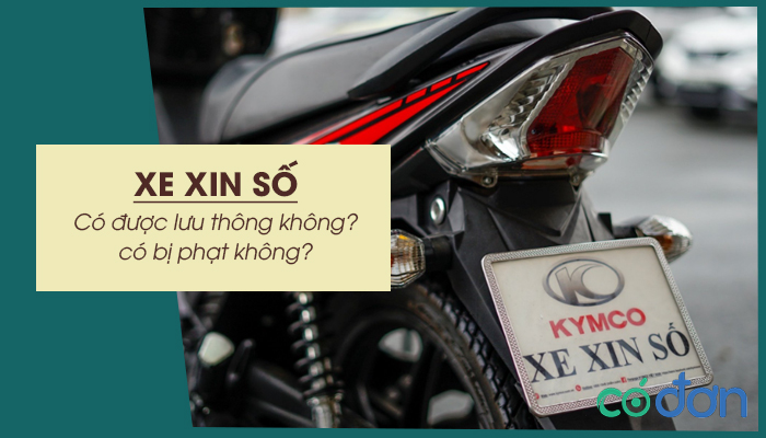 xe xin so co duoc luu thong khong co bi phat khong