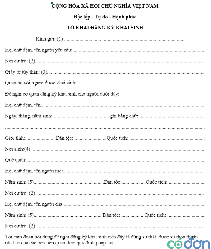 lam giay khai sinh cho con muon bi phat bao nhieu tien 4