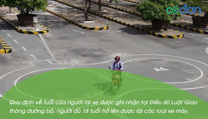 bao nhieu tuoi duoc thi bang lai xe may 2
