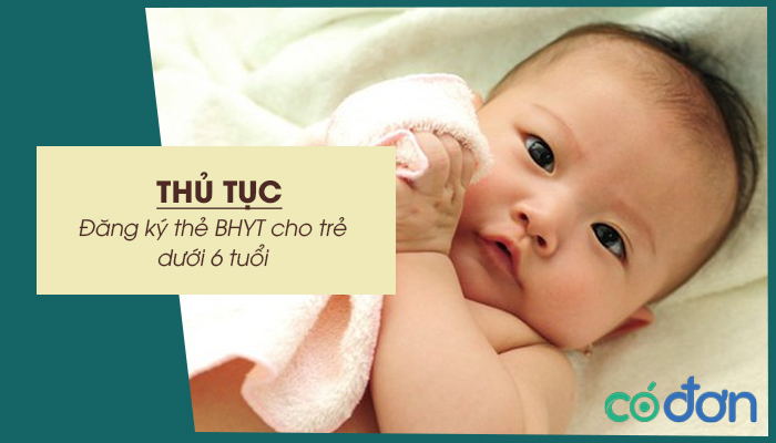 thu tuc dang ky the bhyt cho tre duoi 6 tuoi