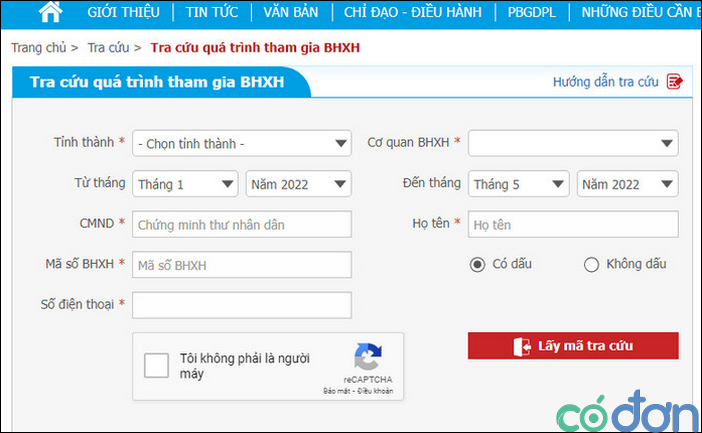 tra cuu qua trinh dong bhxh nhu the nao 3