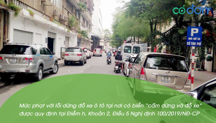 dung do xe o to khong dung quy dinh phat bao nhieu 2