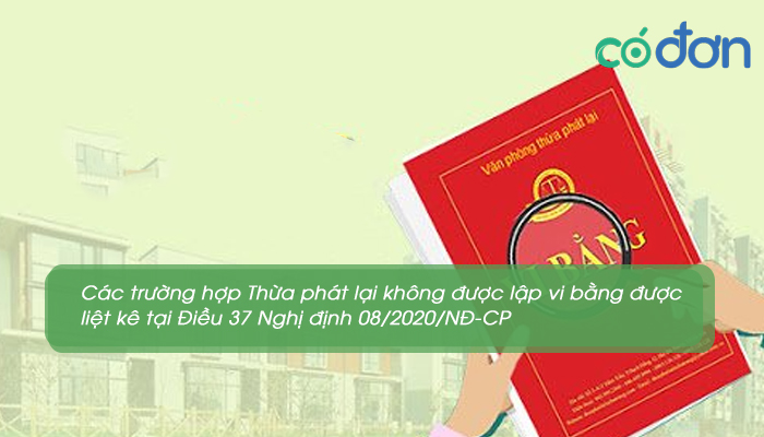 nhung truong hop thua phat lai khong duoc lap vi bang 3